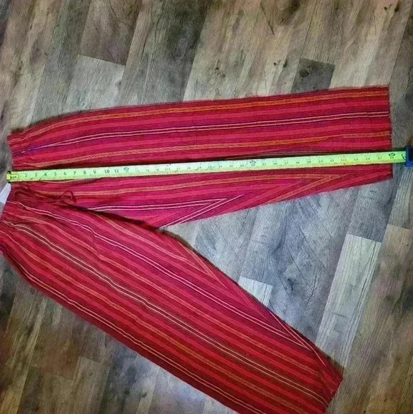 NWT Handmade 100% Cotton Guatemalan Drawstring Pants Size Small - Picture 6 of 9